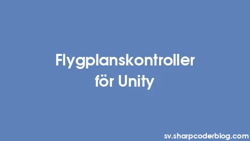 Flygplanskontroller för Unity - Thumbnail