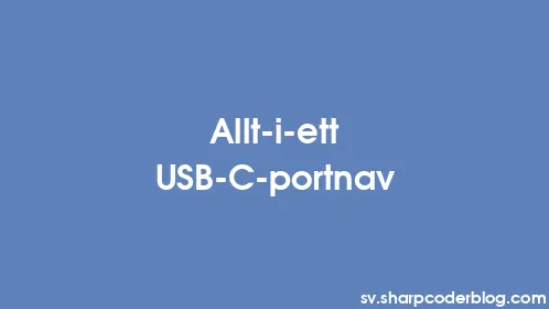 Allt-i-ett USB-C-portnav - Thumbnail