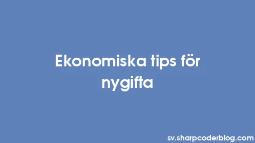 Ekonomiska tips för nygifta - Thumbnail