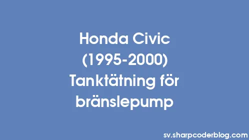 Honda Civic (1995-2000) Tanktätning för bränslepump - Thumbnail