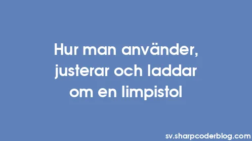 Hur man använder, justerar och laddar om en limpistol - Thumbnail