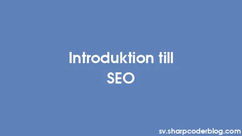 Introduktion till SEO - Thumbnail