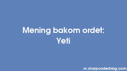 Mening bakom ordet: Yeti - Thumbnail