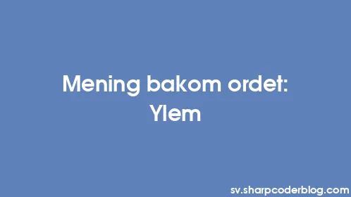 Mening bakom ordet: Ylem - Thumbnail