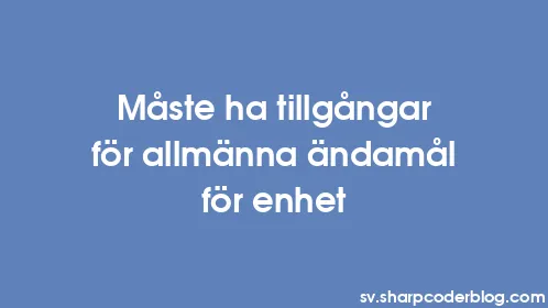 Måste ha tillgångar för allmänna ändamål för enhet - Thumbnail