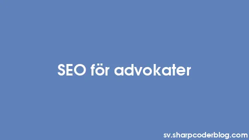 SEO för advokater - Thumbnail