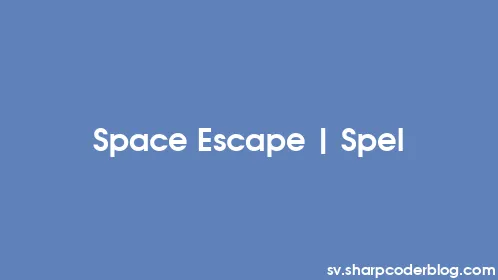 Space Escape | Spel - Thumbnail