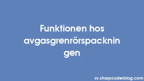 Funktionen hos avgasgrenrörspackningen - Thumbnail