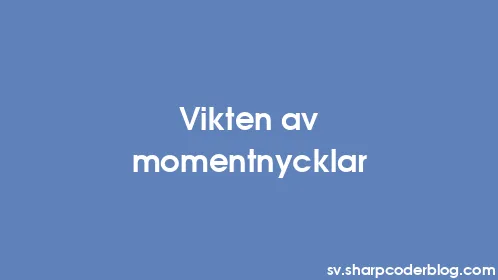 Vikten av momentnycklar - Thumbnail