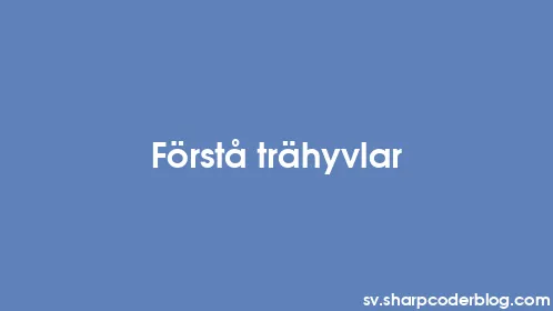 Förstå trähyvlar - Thumbnail