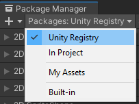 Unity Package Manager Register