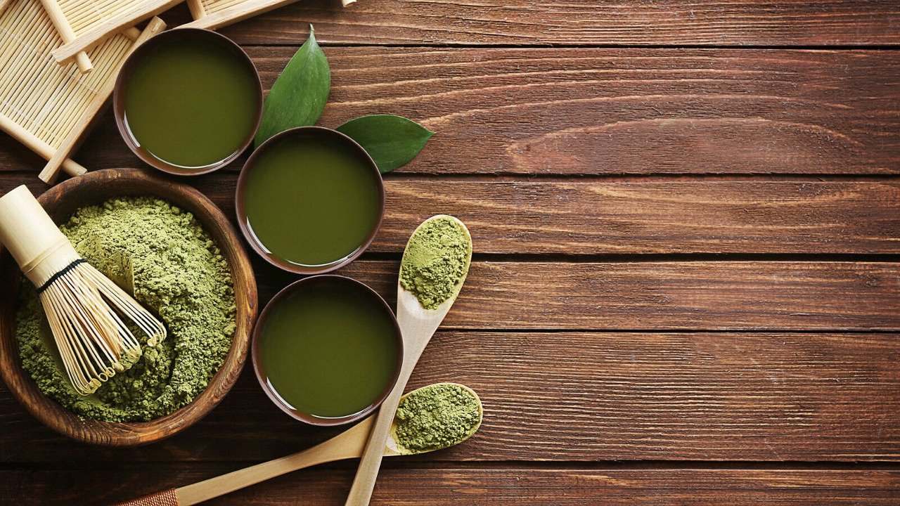 Matcha grönt tes historia och hälsofördelar.