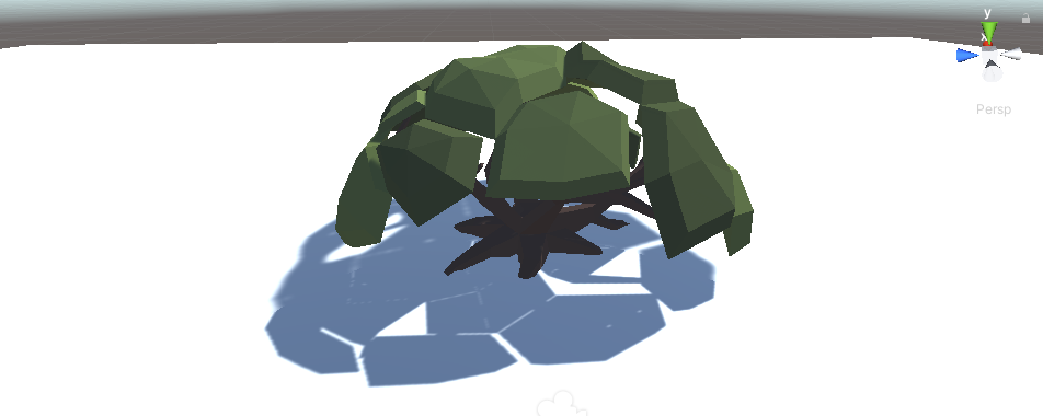 Trädmodell med rätt material