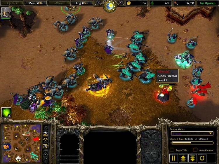 Warcraft 3 skärmdump av spelet